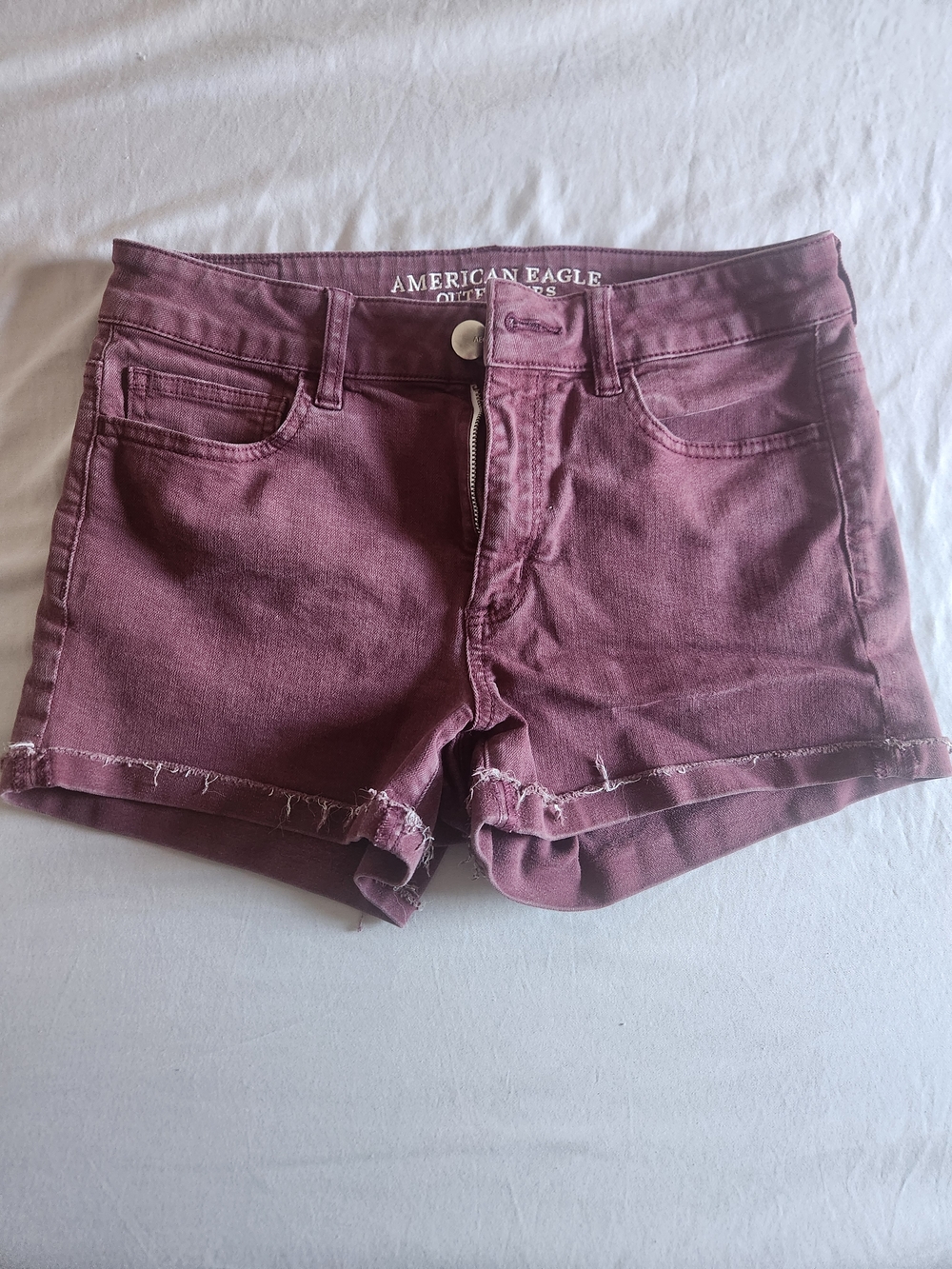 American Eagle Outfitters Denim Rolled-Hem Jean Shorts